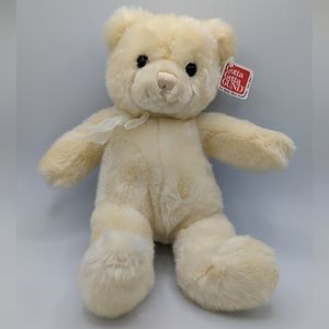 Vintage Gotta Getta Gund Tender Teddy Ivory Small 15242 Plush Stuffed Bear HTF